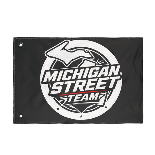 Michigan Street Team Double Sided Flag, Home Decor, Event Banner, Outdoor Decoration, Sports Flag, Team Pride