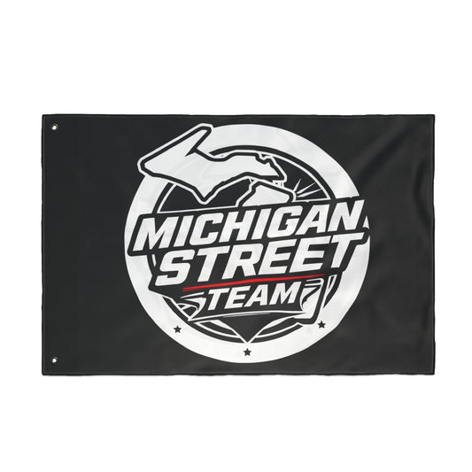 Michigan Street Team Double Sided Flag, Home Decor, Event Banner, Outdoor Decoration, Sports Flag, Team Pride